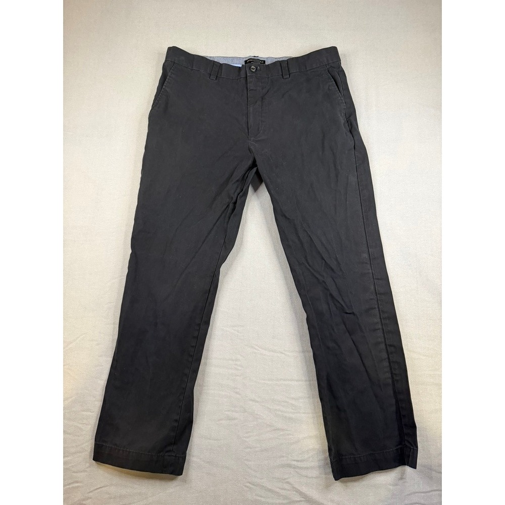 Banana Republic Aiden Chino Mens 35x30 Black Slim Fit 100% Cotton Pants